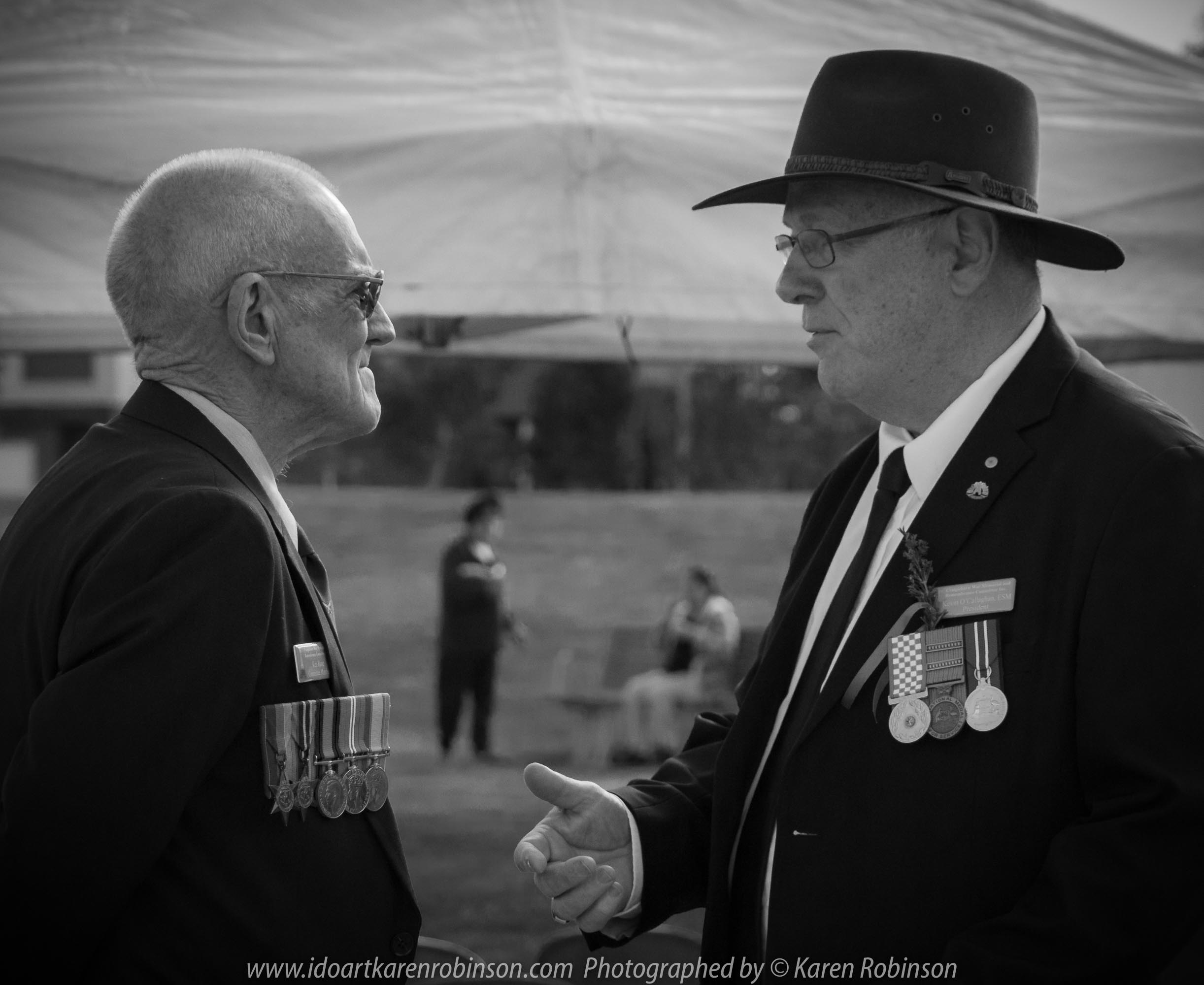 Craigieburn, Victoria - Australia 'ANZAC Day Ceremony Services' Photographed by Karen Robinson Comments - Representing Craigieburn Camera Club, Karen Robinson as one of the photographers at the event.