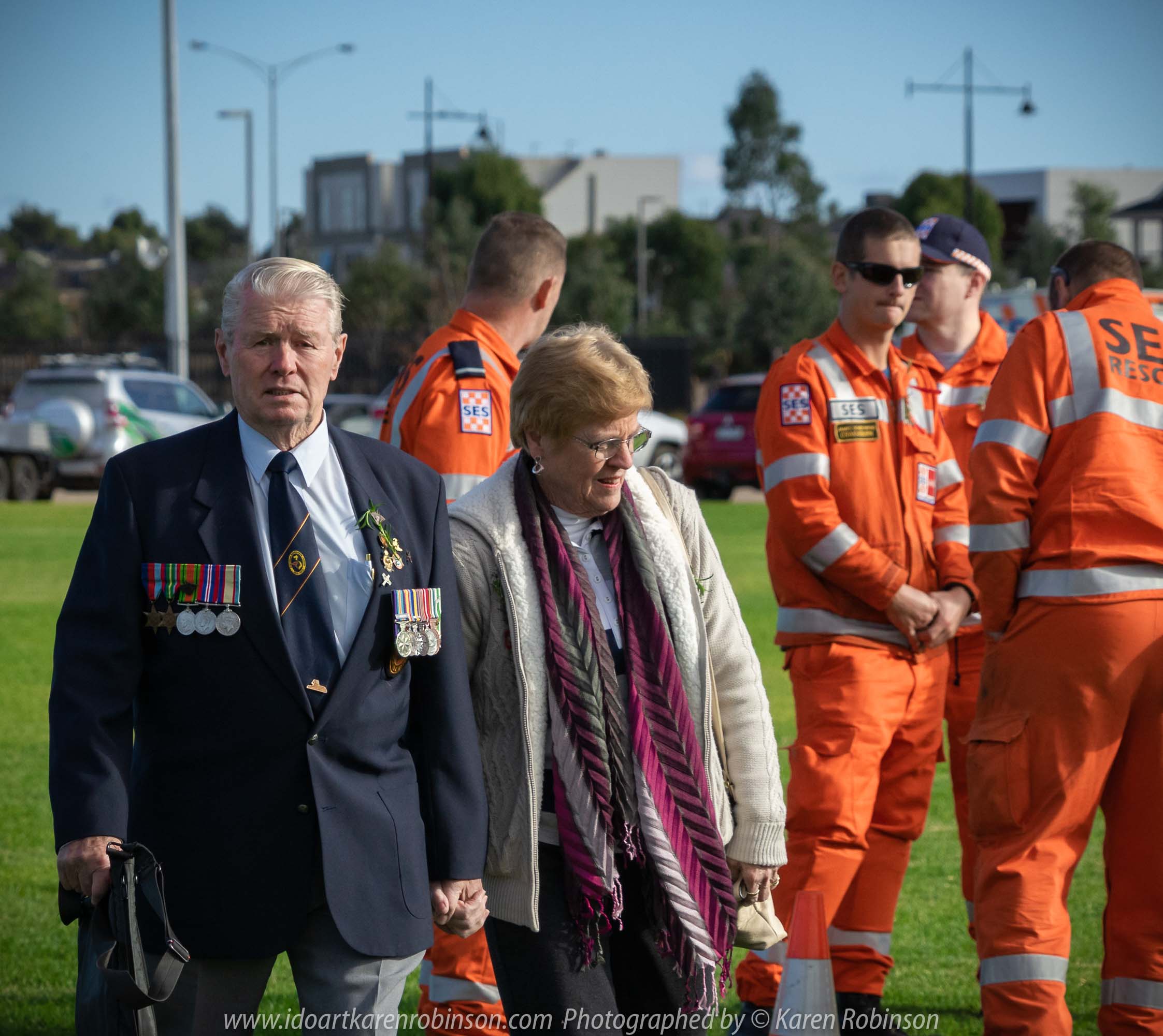 Craigieburn, Victoria - Australia 'ANZAC Day Ceremony Services' Photographed by Karen Robinson Comments - Representing Craigieburn Camera Club, Karen Robinson as one of the photographers at the event.