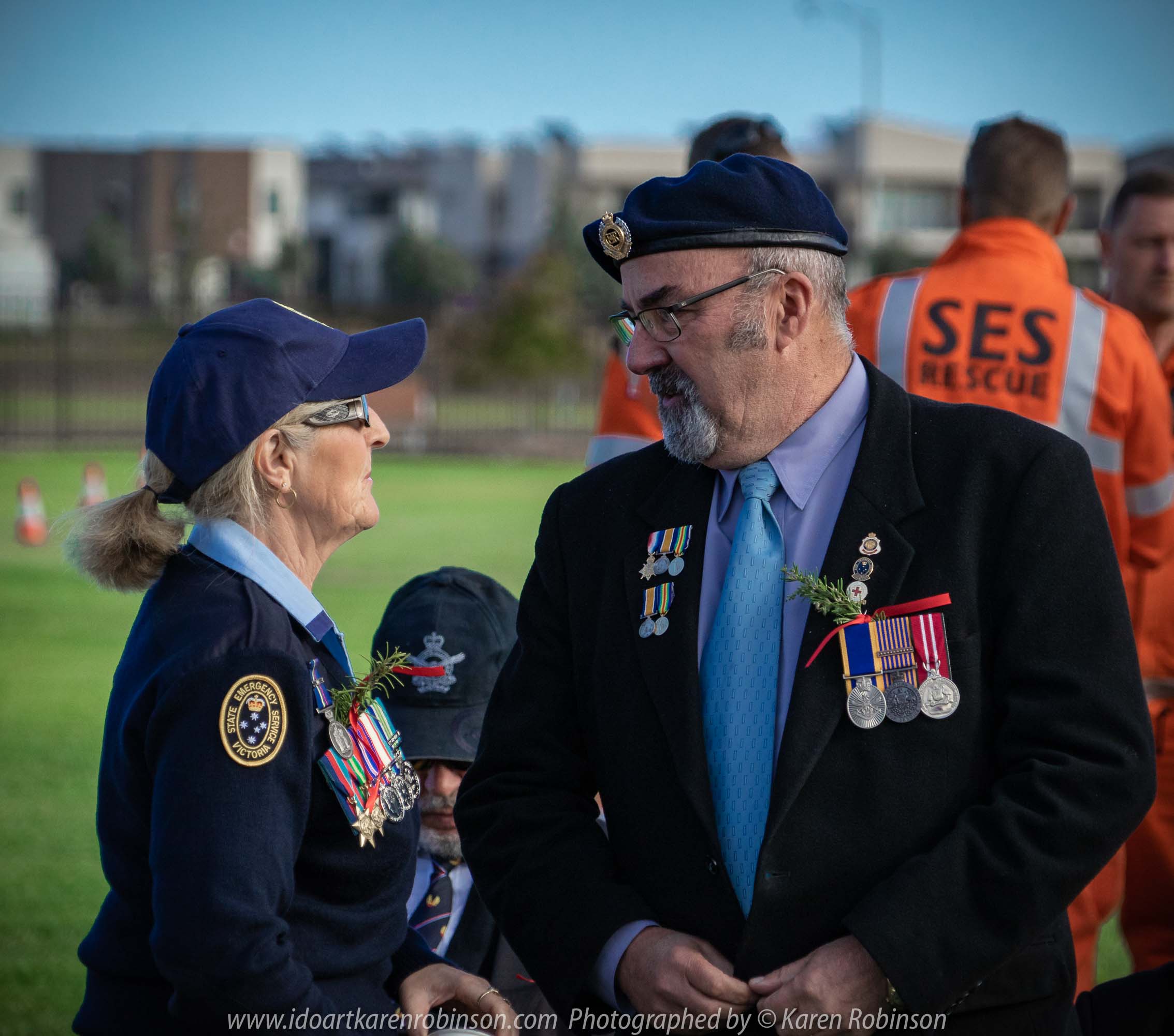 Craigieburn, Victoria - Australia 'ANZAC Day Ceremony Services' Photographed by Karen Robinson Comments - Representing Craigieburn Camera Club, Karen Robinson as one of the photographers at the event.