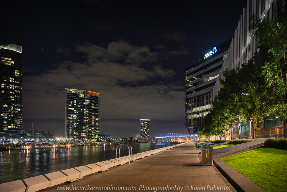 Docklands Melbourne, Victoria - Australia 'Craigieburn Camera Club Night Photography' Photographed by Karen Robinson May 2018 NB All images are protected by copyright laws. Comments - We were at Docklands photgraphing the area during the night to get a better understanding and experience of night photography.