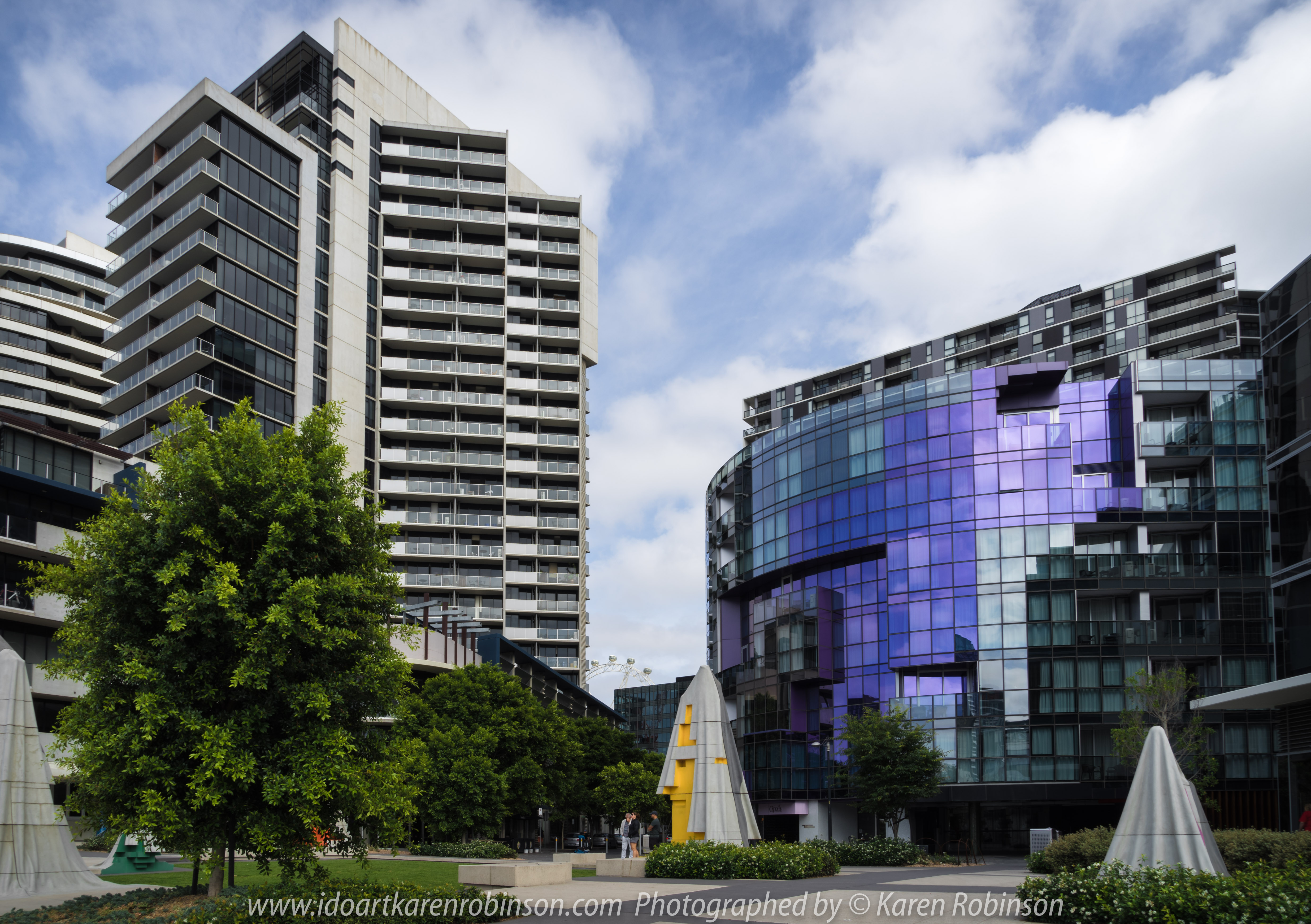 Melbourne, Victoria - Australia "Docklands Waterfront" Photographed by Karen Robinson NB Copyright Protected www.idoartkarenrobinson.com December 17, 2017. Comments: Out-and-about early Sunday morning photographing scenes around the Yarra River Harbour water's edge at Docklands.