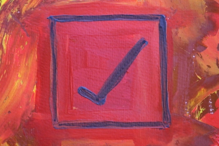 No. 4 Creative Writing & Abstract Painting 'The Happy Box!' Acrylic Paint on A3 HW Paper by Karen Robinson Oct 2014 NB All images are subject to copyright law.JPG