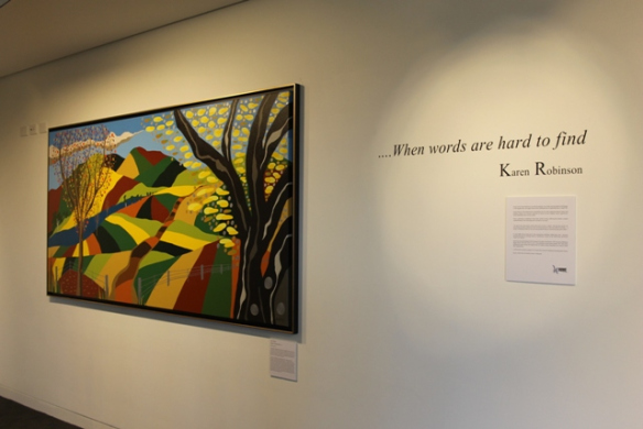 No. 40 - 'When words are hard to find' Solo Exhibition of Karen Robinson 6.5.15 Gallery ready for Opening night at Gee Lee-Wik Doleen Gallery for Exhibition.JPG