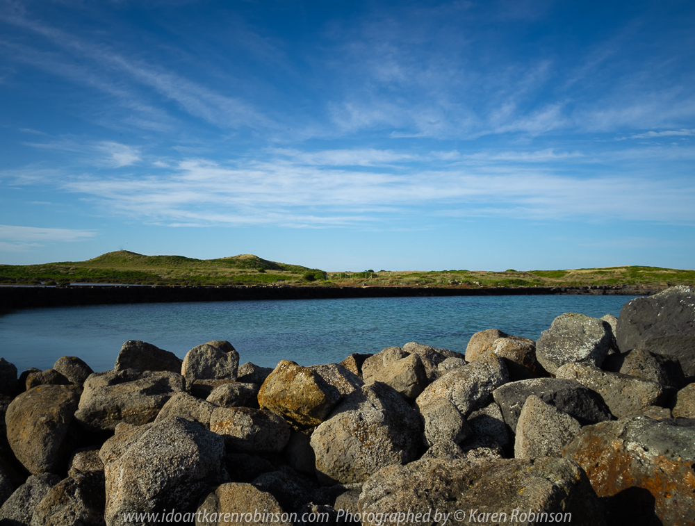Port Fairy, Victoria - Australia 'Griffiths Island' Photographed by Karen Robinson May 2018 NB. All images are protected by copyright laws. Comments - Our time at Port Fairy was spent walking around Griffiths Island which is part of the Port Fairy Coastal Reserve. We experienced: picturesque beach scences; sighted the Port Fairy Lighthouse; wide ocean views; natural vegetation where we spotted playful small wallabies; coastal waterbirds; and lots of fresh air!